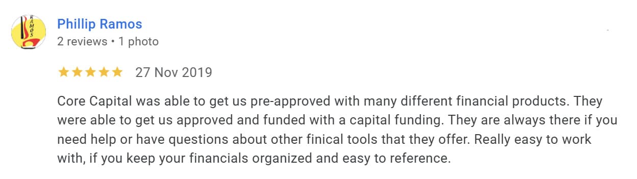 Five star customer review