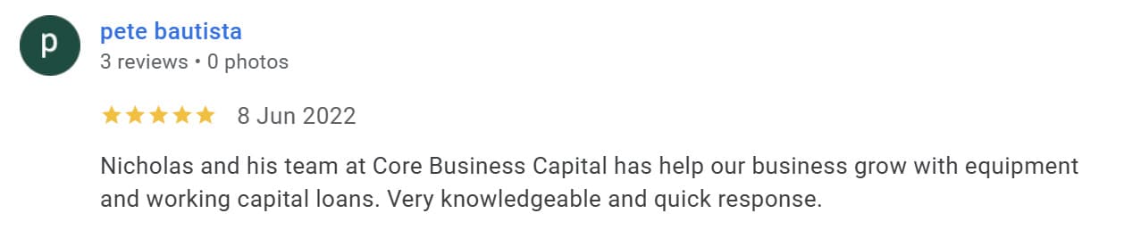 Five star customer review